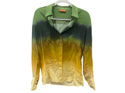 Altuzarra Silk Tie-Dye Button Front Top